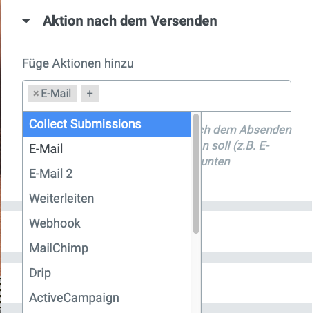 Collect Submissions Elementor