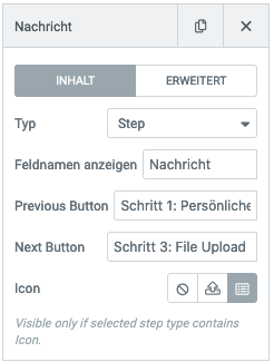Der Schritt im Detail