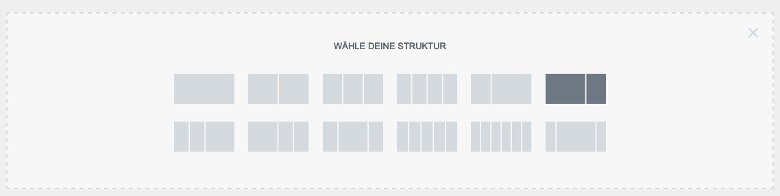 Eine neue Sektion anlegen