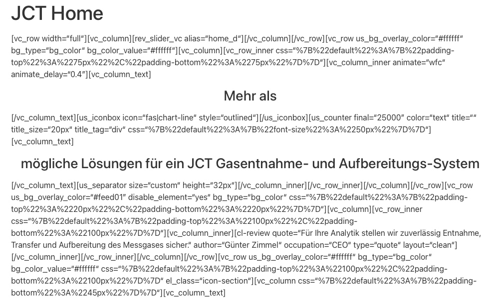 Shortcode Desaster