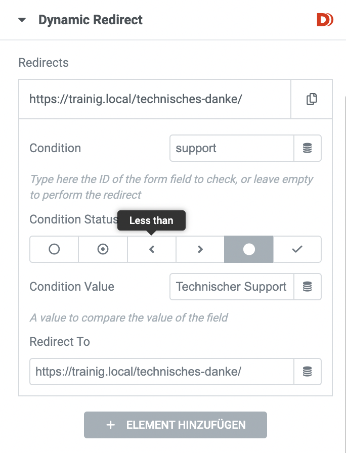 Technisches Redirect