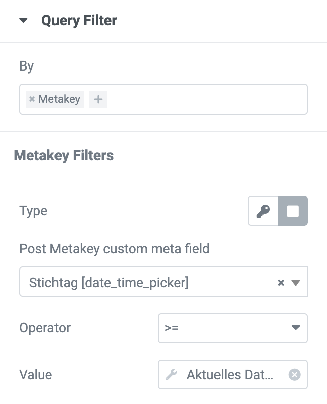 query filter