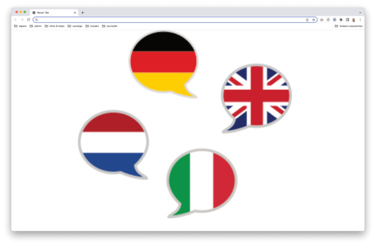 Inhalte nach Browsersprache