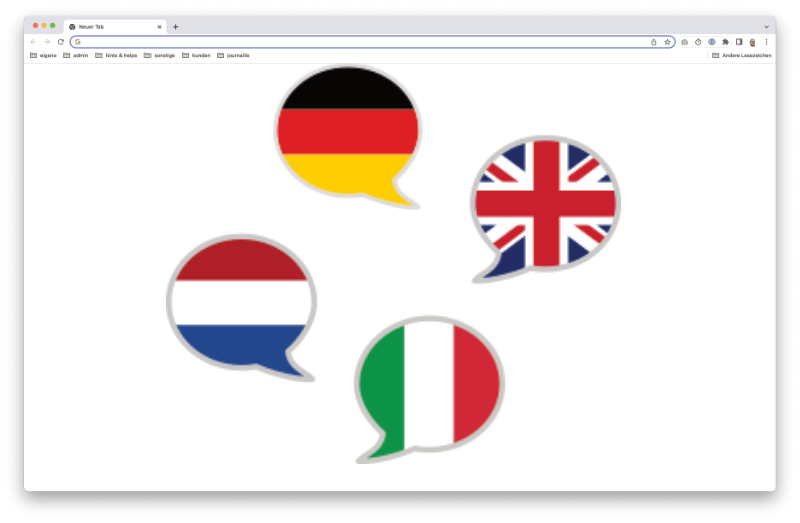 Inhalte nach Browsersprache