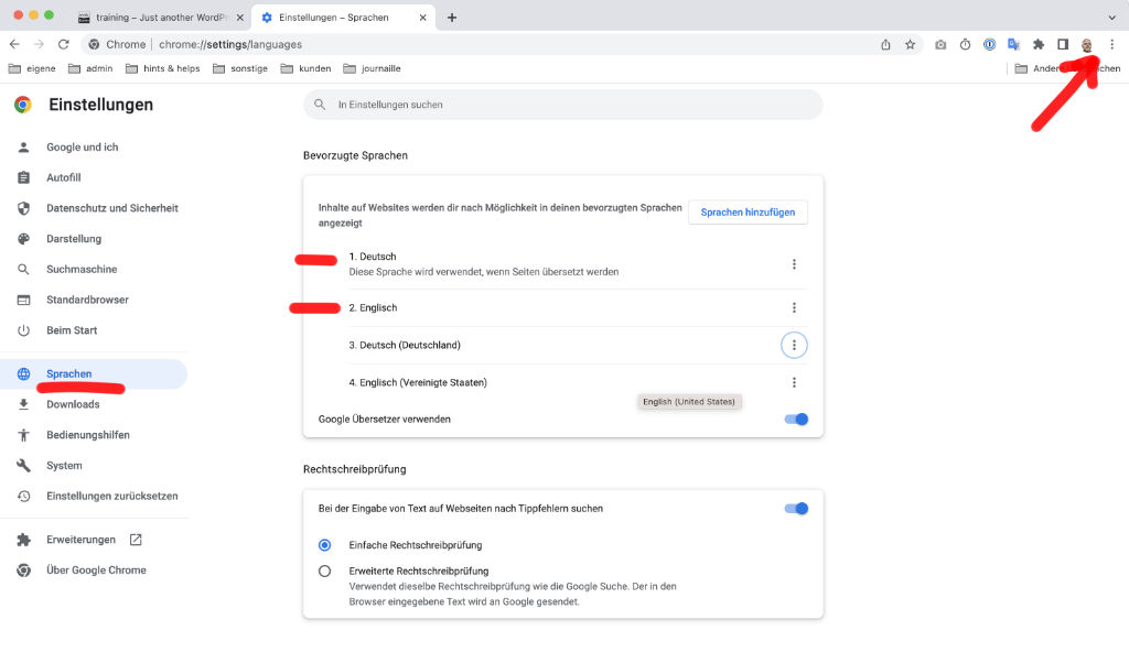 Google Chrome Sprache Einstellen