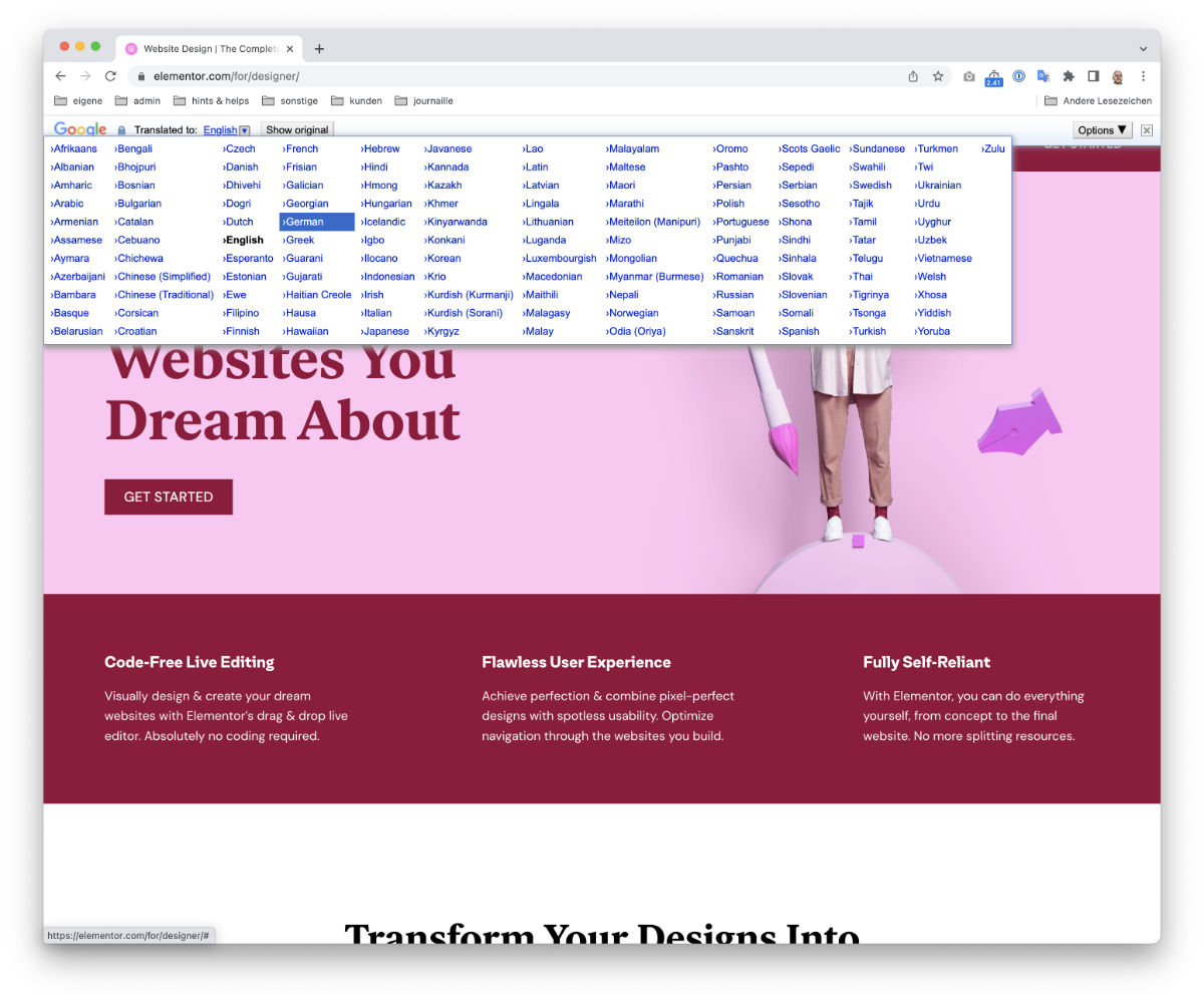 Google Translate Languages