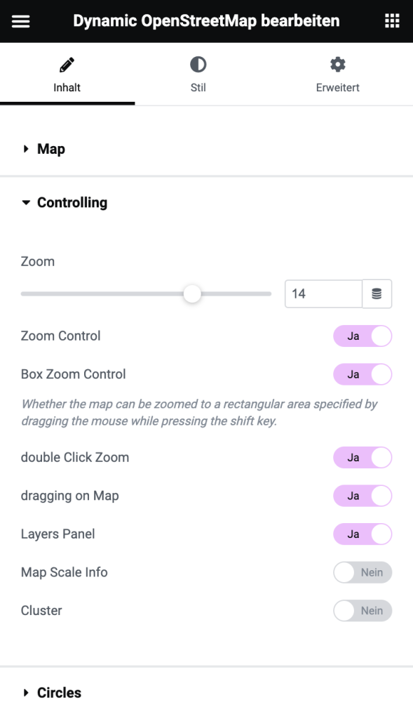 Tab Controlling