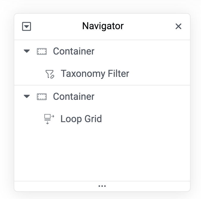 Taxonomie Filter Elementor Widget