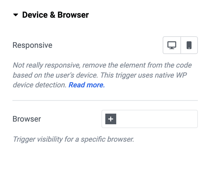 Visibility Browsererkennung