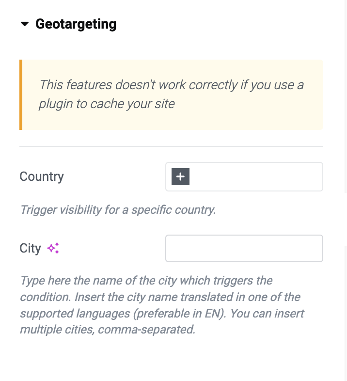 Visibility Geotargeting