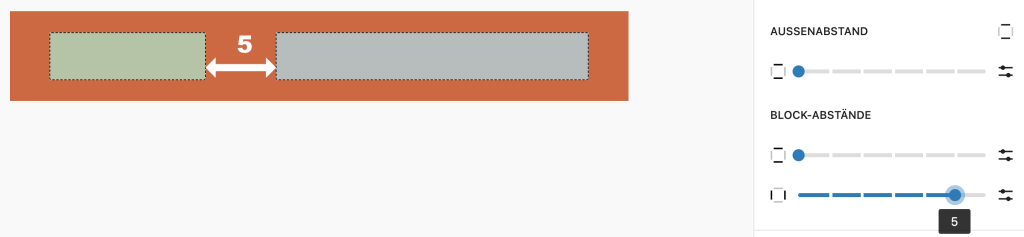 WordPress Blockabstand