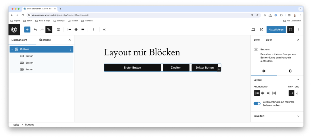 WordPress Buttons
