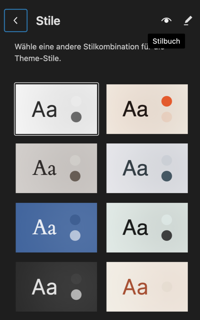 Stile in WordPress 2024