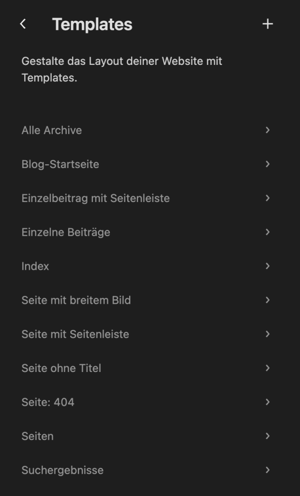 TT4 Template Arten