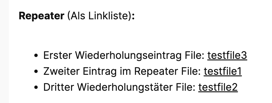 Frontende Repeater