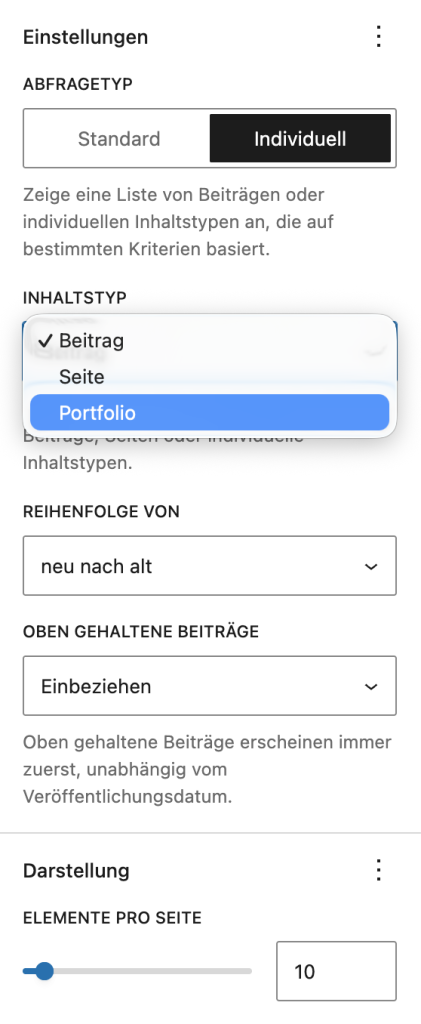 Abfragetyp